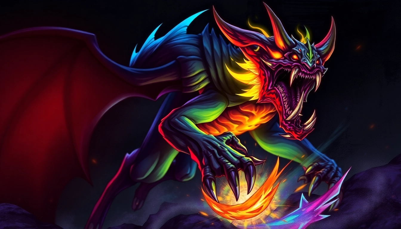 Detailed depiction of a creature from 789f.monster with striking features and vibrant colors, designed for immersive visual impact.