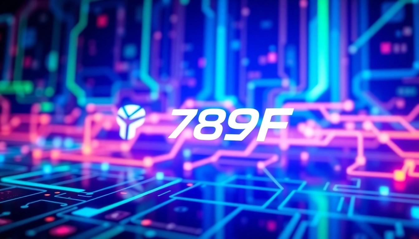 789F online platform interface with vibrant colors and modern design details, enhancing user engagement and brand recognition.