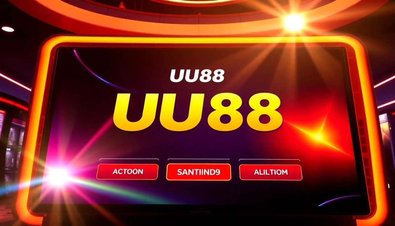 Interactive UU88 online casino platform with vibrant visuals and user-friendly interface for engaging gaming experience