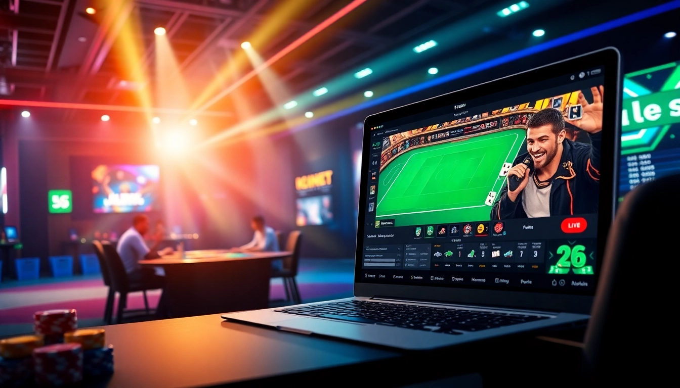 Sky Exchange platform offering live casino games and sports betting with engaging visuals and high-quality streaming.