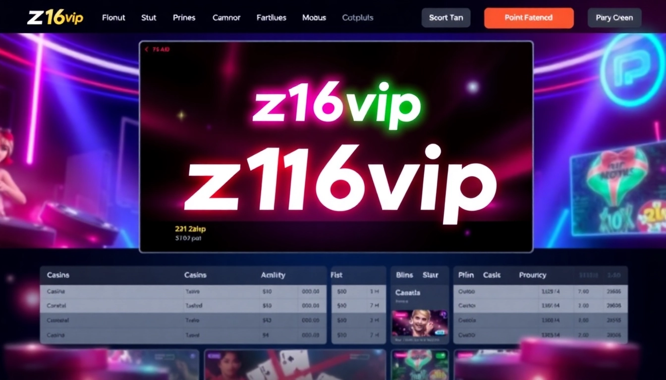 Experience the dynamic z16vip online casino platform with sleek design and engaging gameplay.