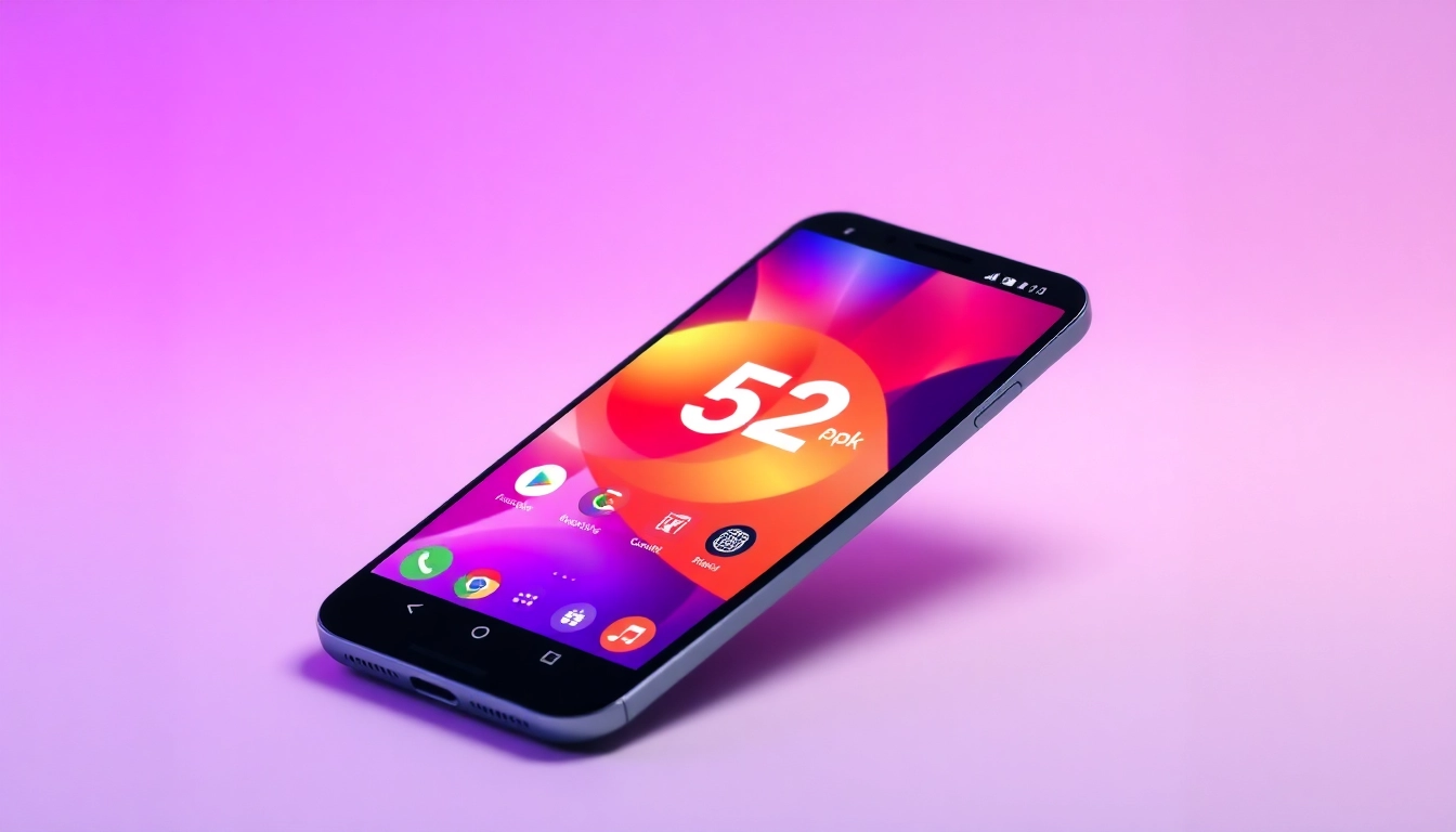 B52 apk download interface on an Android device, highlighting app features and user-friendly design for easy access