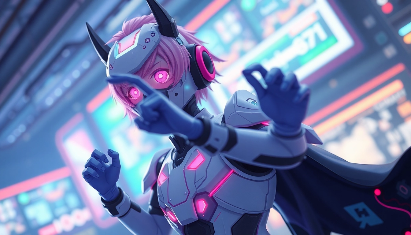 Detailed Hentai AI image showing a customizable anime character in a vibrant, dynamic pose, emphasizing realism and personalization for screen readers.