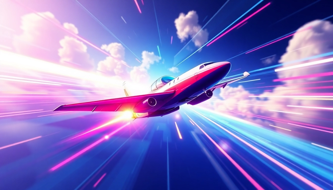 Engaging scene of an Aviator game plane with vivid graphics and dynamic environment, emphasizing skill and thrill for players.