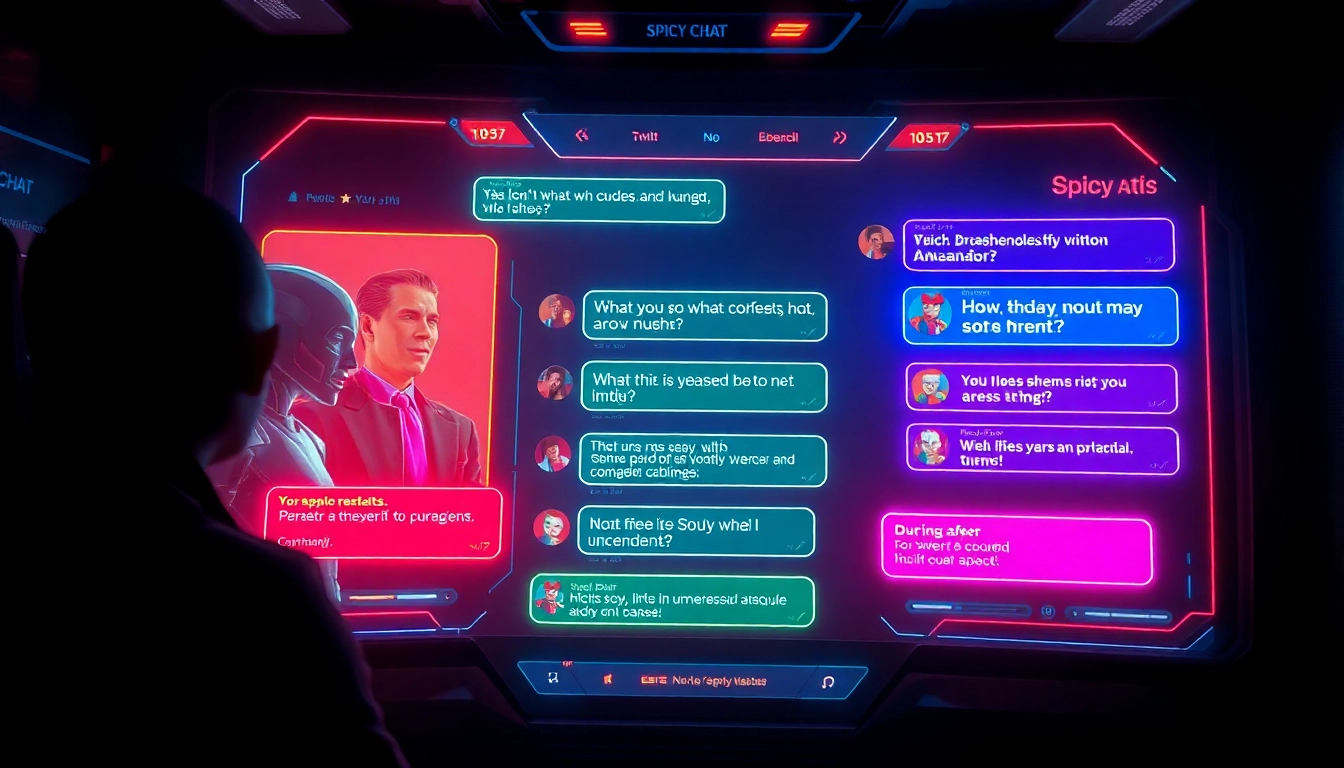 Engaging Spicy AI Chat app with realistic characters and vibrant visuals for immersive adult roleplay experiences