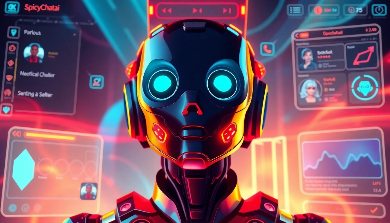 Engaging spicychatai interaction with vibrant visuals and realistic AI character interface for immersive experience