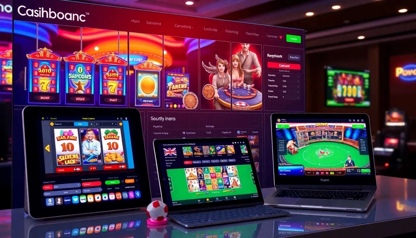 Hengongbet online casino platform with secure login on various devices emphasizing safety and