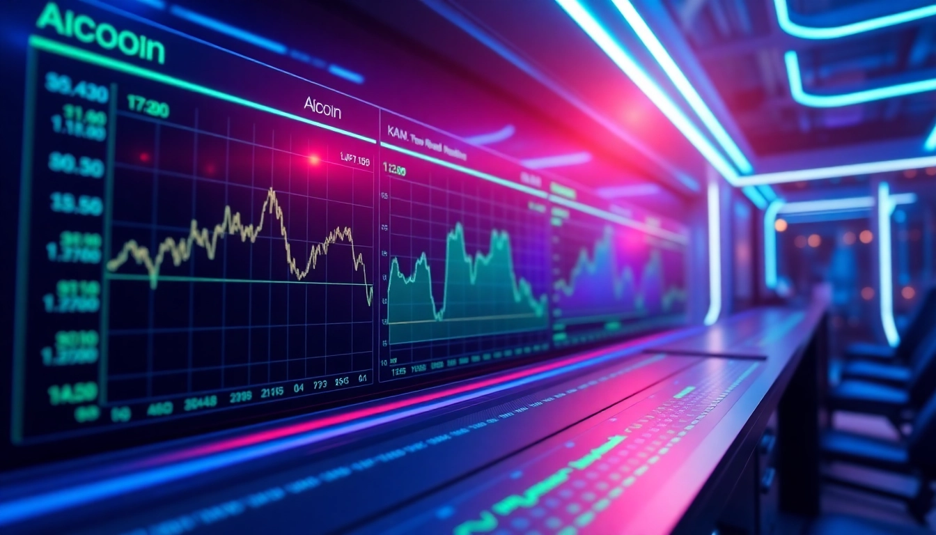 Professional analysis of aicoin market trends on a modern digital dashboard for crypto investors