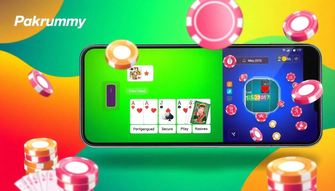 Pakrummy online gaming platform in action featuring live card games on a smartphone,